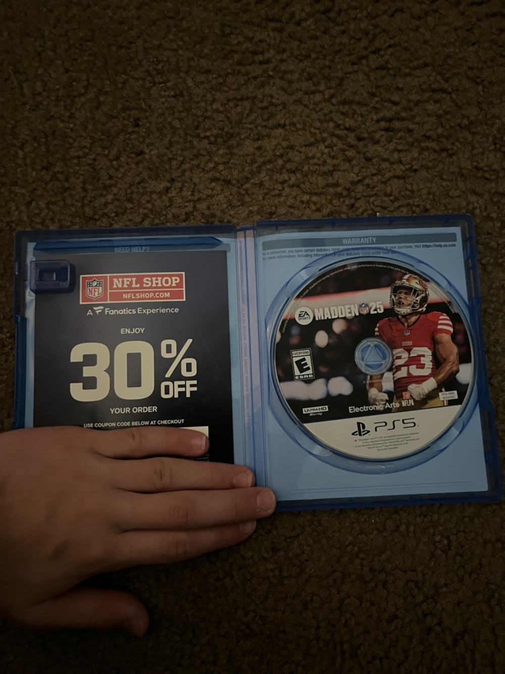 Madden NFL 25 PS5 Game - Blue Case